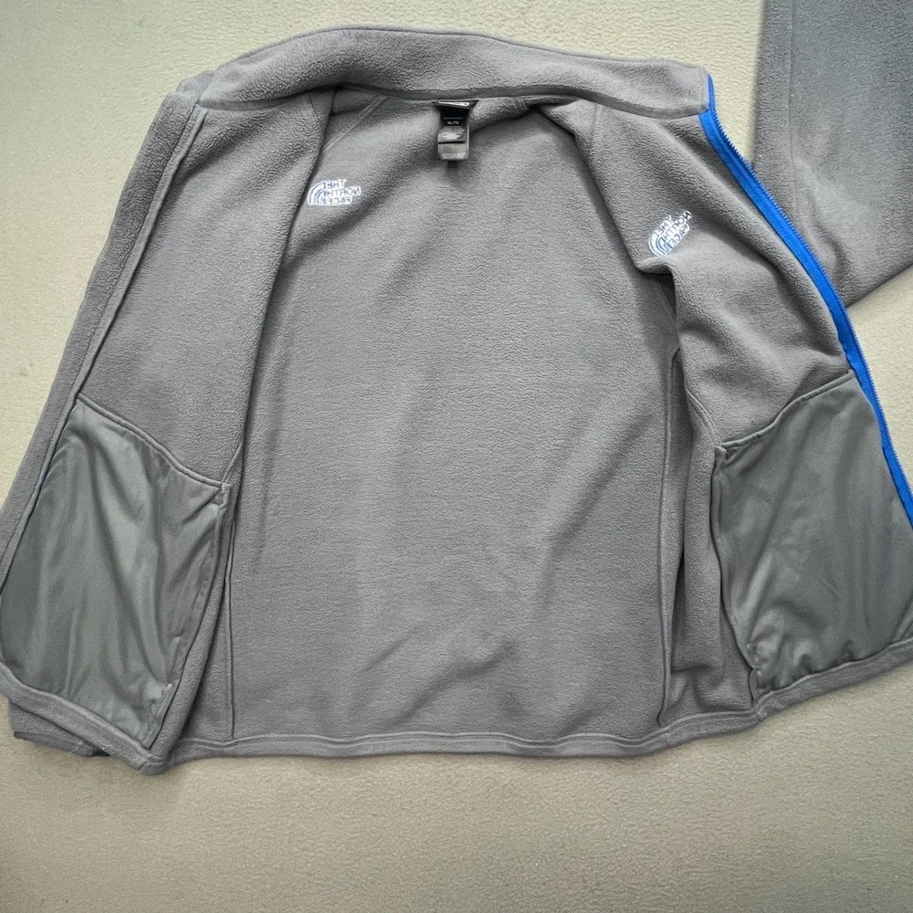 The North Face Men Jacket Gray Blue Polyester XL Full Zip T164 Gorpcore Outdoor